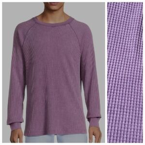 NWOT No Boundaries Long Sleeve Raglan Thermal Waffle Knit Size S